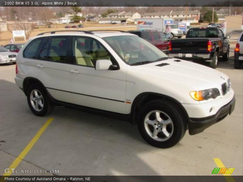 Alpine White / Beige 2002 BMW X5 3.0i