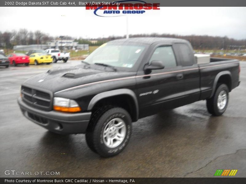 Black / Dark Slate Gray 2002 Dodge Dakota SXT Club Cab 4x4
