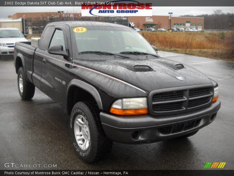 Black / Dark Slate Gray 2002 Dodge Dakota SXT Club Cab 4x4