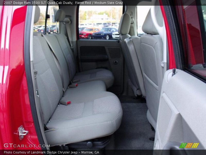 Flame Red / Medium Slate Gray 2007 Dodge Ram 3500 SLT Quad Cab Dually