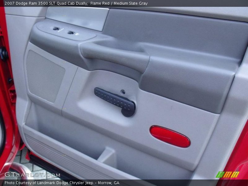 Flame Red / Medium Slate Gray 2007 Dodge Ram 3500 SLT Quad Cab Dually