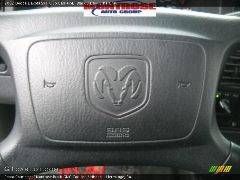 Black / Dark Slate Gray 2002 Dodge Dakota SXT Club Cab 4x4