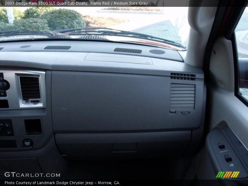Flame Red / Medium Slate Gray 2007 Dodge Ram 3500 SLT Quad Cab Dually