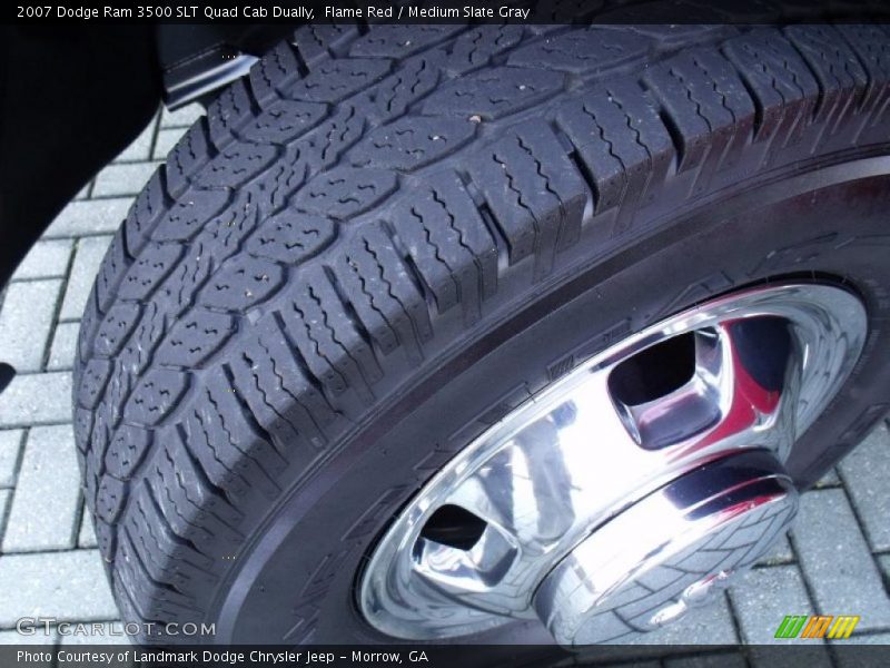 Flame Red / Medium Slate Gray 2007 Dodge Ram 3500 SLT Quad Cab Dually