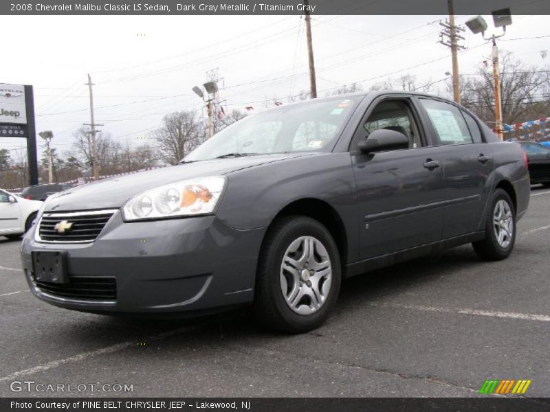 Dark Gray Metallic / Titanium Gray 2008 Chevrolet Malibu Classic LS Sedan