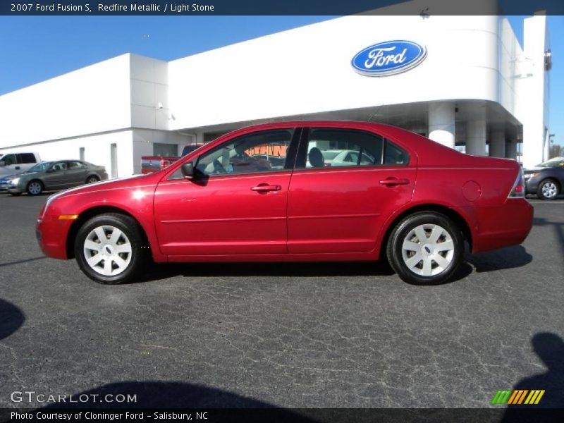 Redfire Metallic / Light Stone 2007 Ford Fusion S