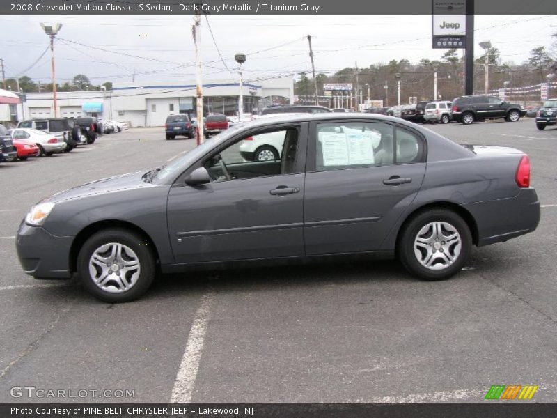 Dark Gray Metallic / Titanium Gray 2008 Chevrolet Malibu Classic LS Sedan