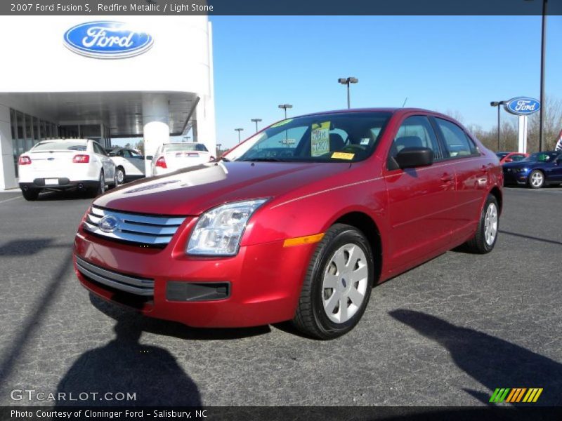 Redfire Metallic / Light Stone 2007 Ford Fusion S