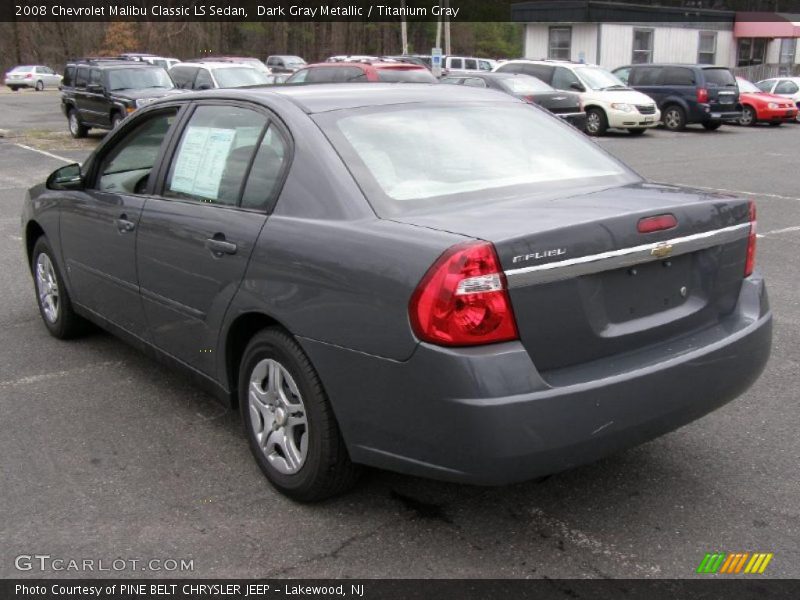 Dark Gray Metallic / Titanium Gray 2008 Chevrolet Malibu Classic LS Sedan