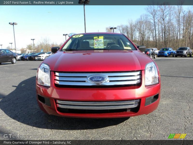 Redfire Metallic / Light Stone 2007 Ford Fusion S