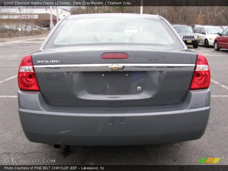 Dark Gray Metallic / Titanium Gray 2008 Chevrolet Malibu Classic LS Sedan