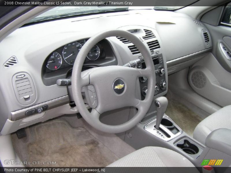 Dark Gray Metallic / Titanium Gray 2008 Chevrolet Malibu Classic LS Sedan