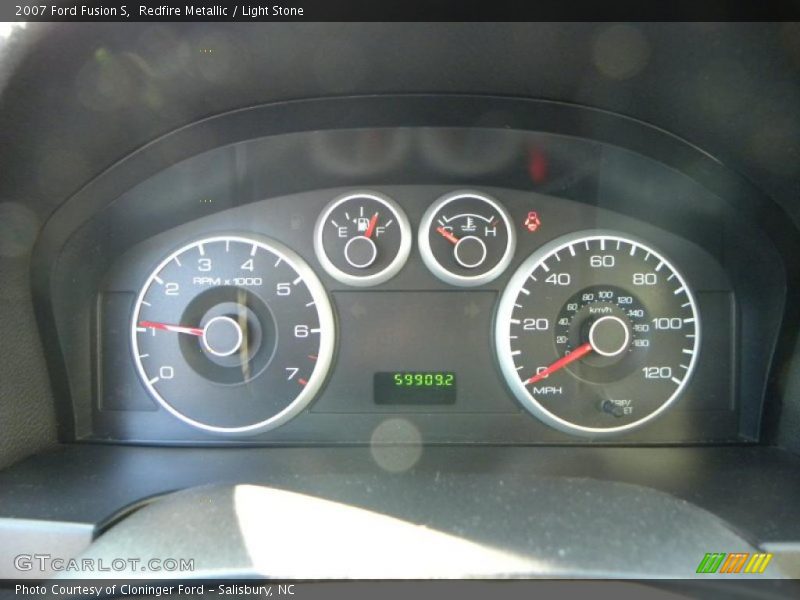 Redfire Metallic / Light Stone 2007 Ford Fusion S
