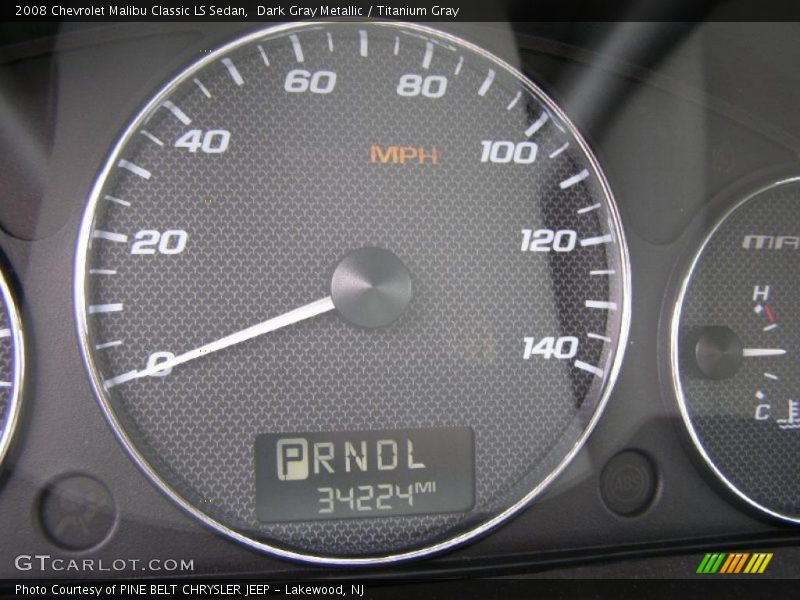 Dark Gray Metallic / Titanium Gray 2008 Chevrolet Malibu Classic LS Sedan
