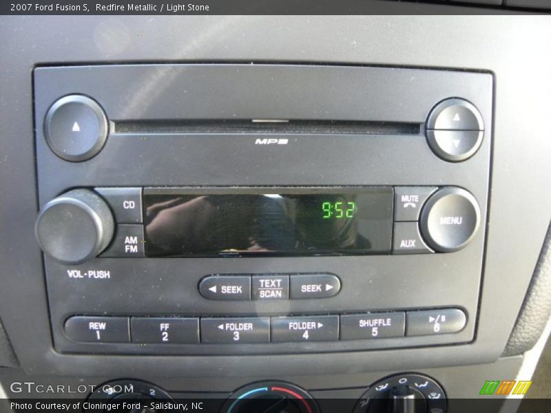 Redfire Metallic / Light Stone 2007 Ford Fusion S