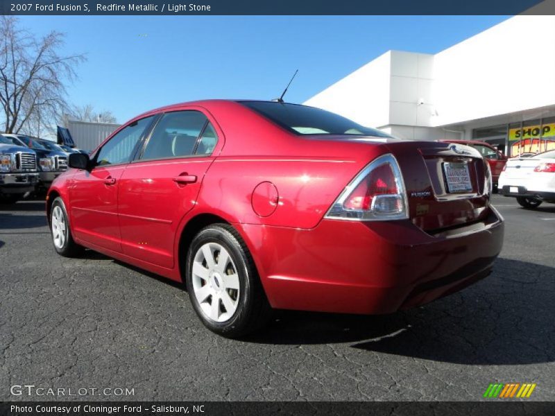 Redfire Metallic / Light Stone 2007 Ford Fusion S