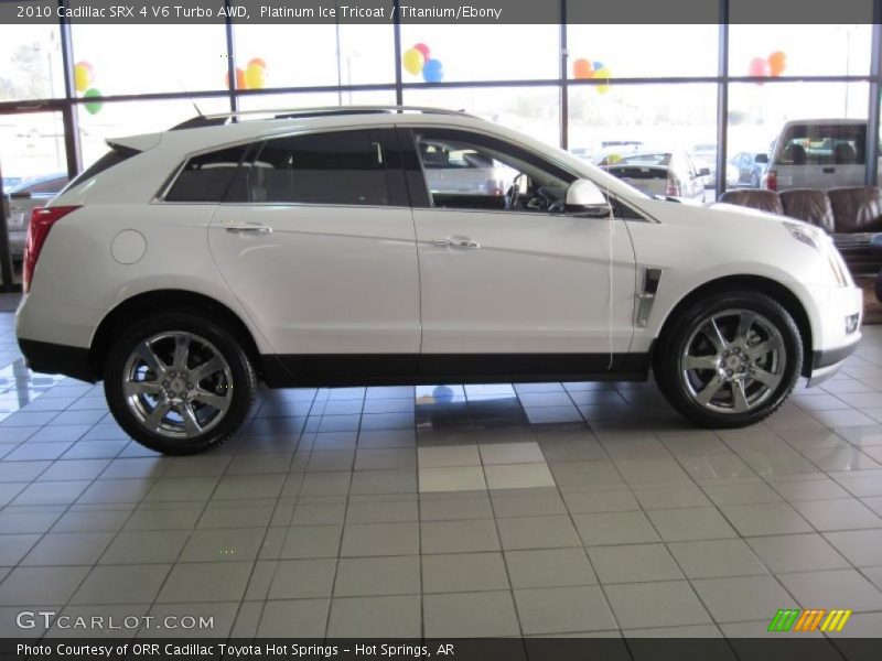 Platinum Ice Tricoat / Titanium/Ebony 2010 Cadillac SRX 4 V6 Turbo AWD