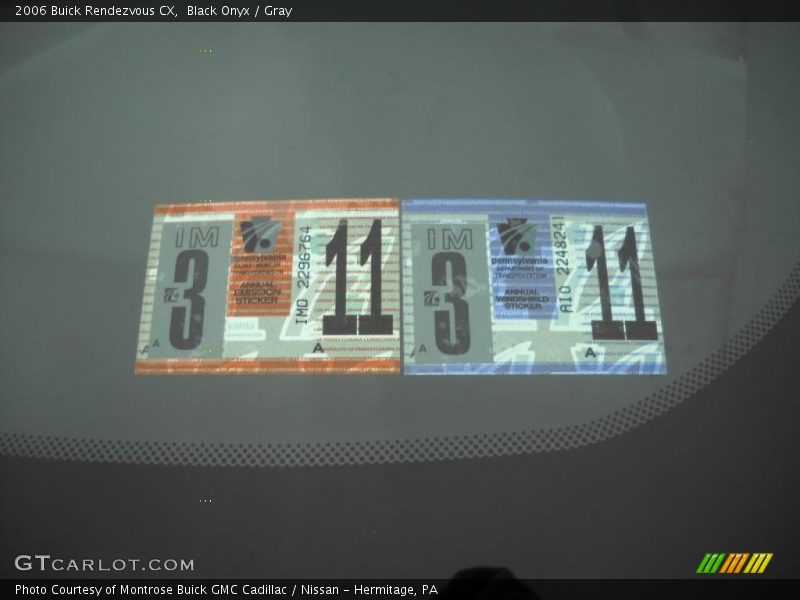 Black Onyx / Gray 2006 Buick Rendezvous CX