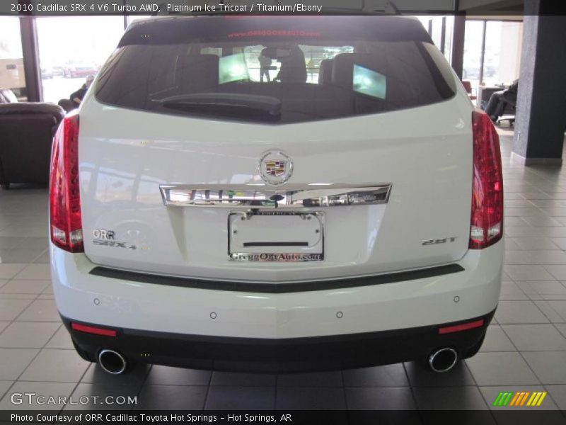 Platinum Ice Tricoat / Titanium/Ebony 2010 Cadillac SRX 4 V6 Turbo AWD