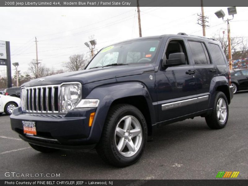 Modern Blue Pearl / Pastel Slate Gray 2008 Jeep Liberty Limited 4x4