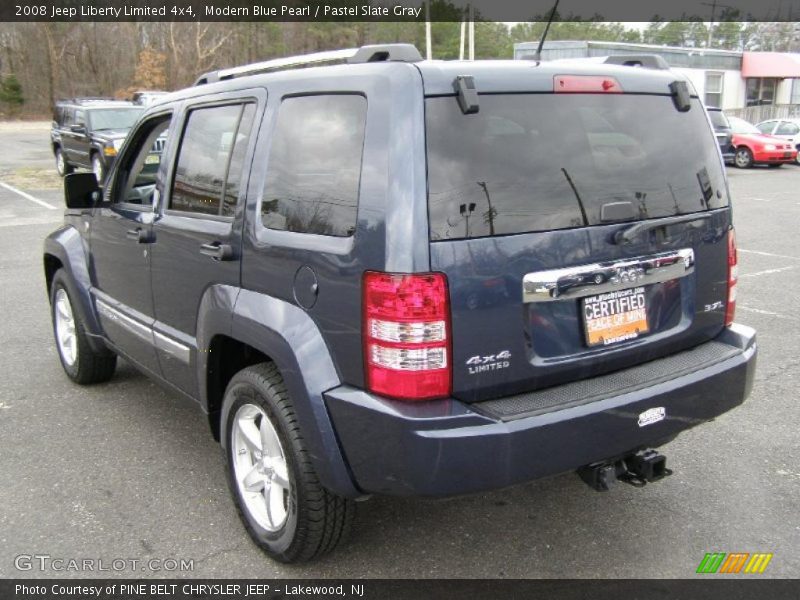 Modern Blue Pearl / Pastel Slate Gray 2008 Jeep Liberty Limited 4x4