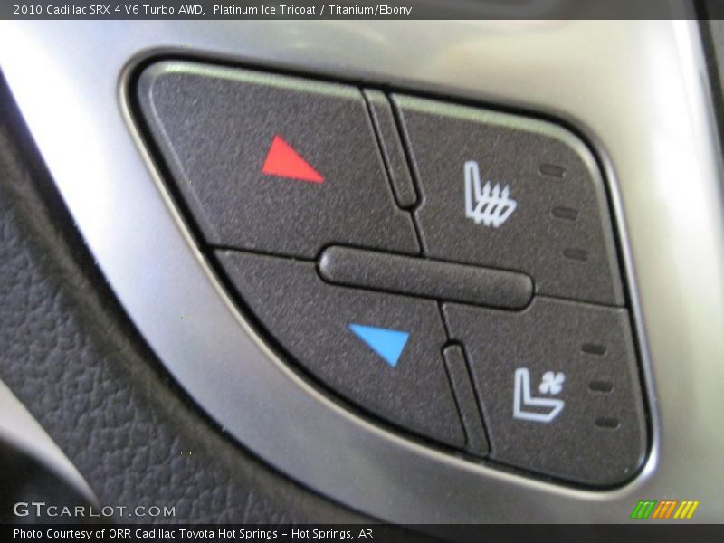 Platinum Ice Tricoat / Titanium/Ebony 2010 Cadillac SRX 4 V6 Turbo AWD