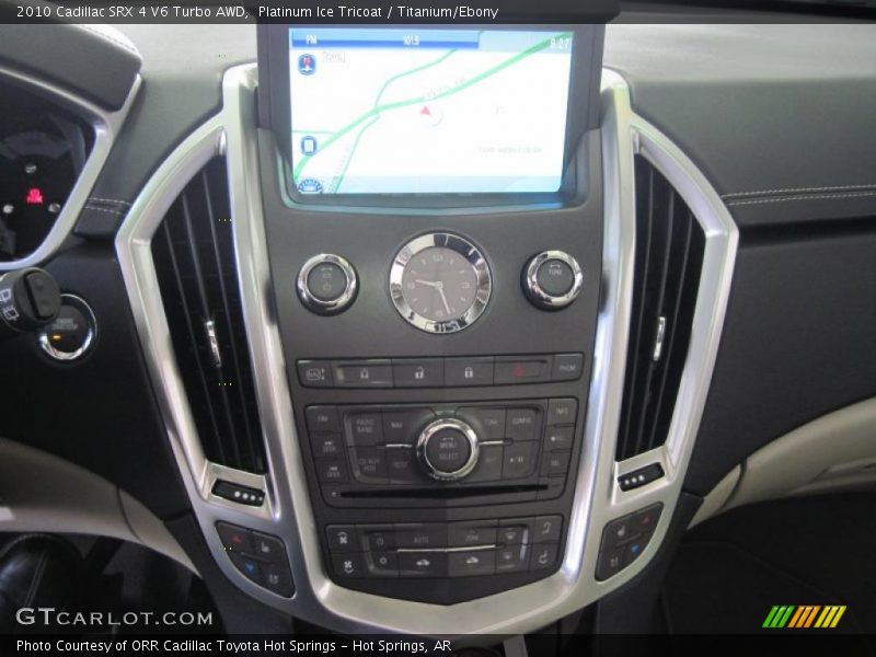 Platinum Ice Tricoat / Titanium/Ebony 2010 Cadillac SRX 4 V6 Turbo AWD