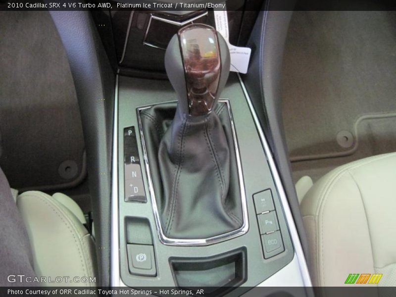 Platinum Ice Tricoat / Titanium/Ebony 2010 Cadillac SRX 4 V6 Turbo AWD