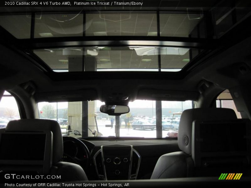 Platinum Ice Tricoat / Titanium/Ebony 2010 Cadillac SRX 4 V6 Turbo AWD