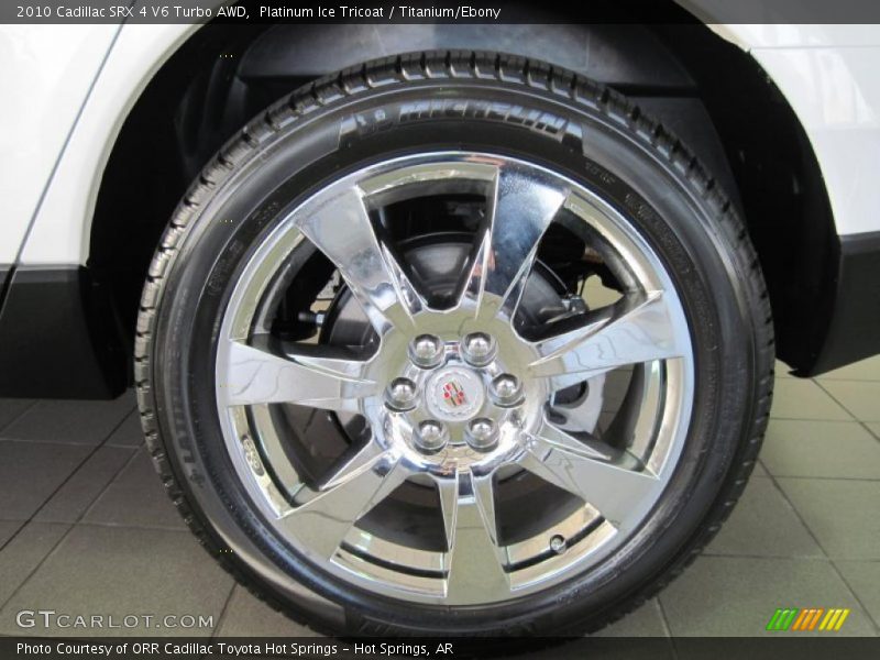 Platinum Ice Tricoat / Titanium/Ebony 2010 Cadillac SRX 4 V6 Turbo AWD