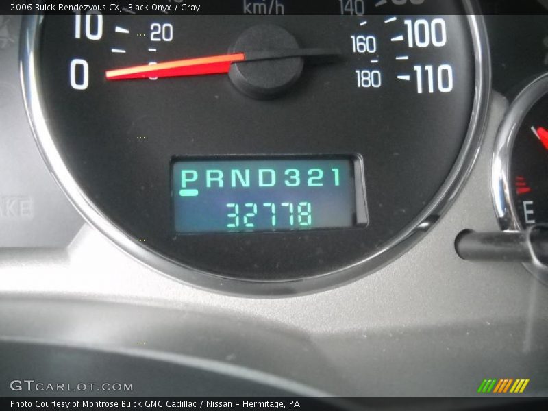Black Onyx / Gray 2006 Buick Rendezvous CX