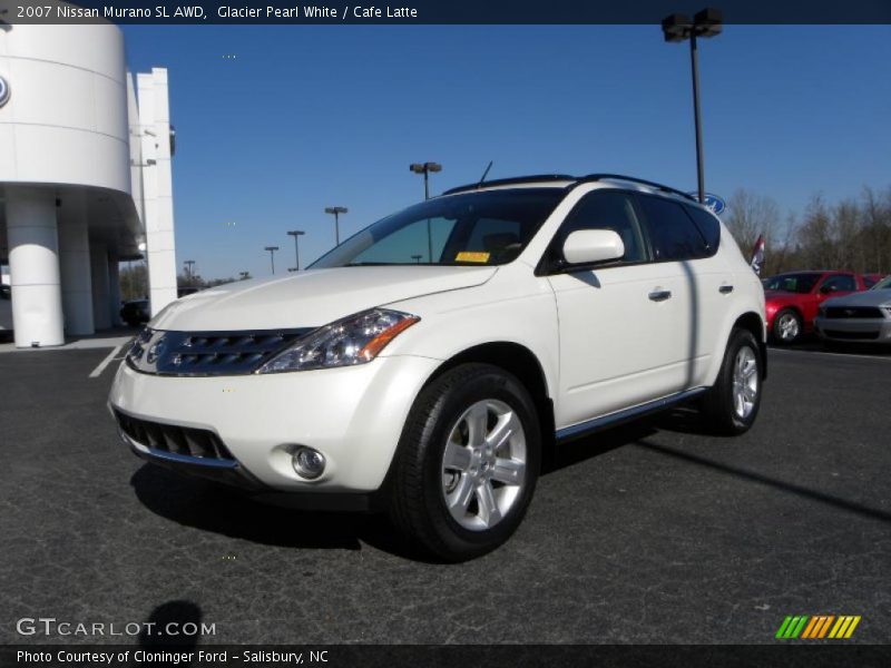 Glacier Pearl White / Cafe Latte 2007 Nissan Murano SL AWD