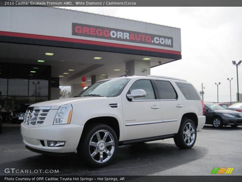 White Diamond / Cashmere/Cocoa 2010 Cadillac Escalade Premium AWD