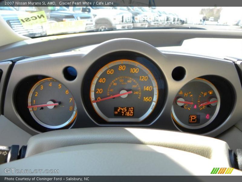 Glacier Pearl White / Cafe Latte 2007 Nissan Murano SL AWD