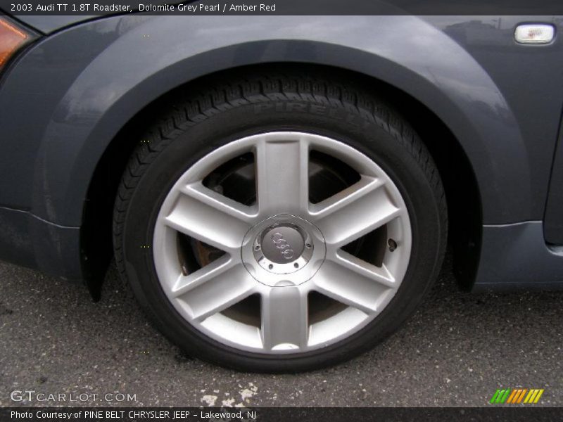 Dolomite Grey Pearl / Amber Red 2003 Audi TT 1.8T Roadster