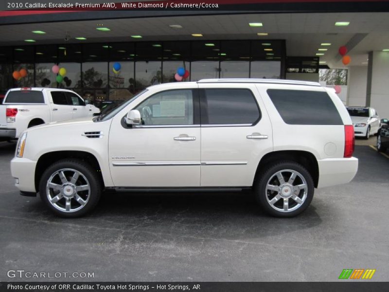 White Diamond / Cashmere/Cocoa 2010 Cadillac Escalade Premium AWD
