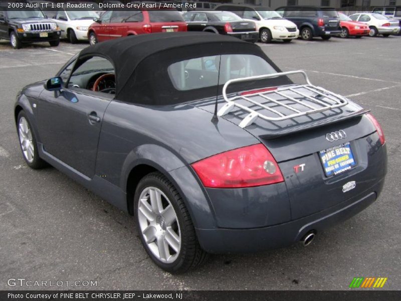 Dolomite Grey Pearl / Amber Red 2003 Audi TT 1.8T Roadster