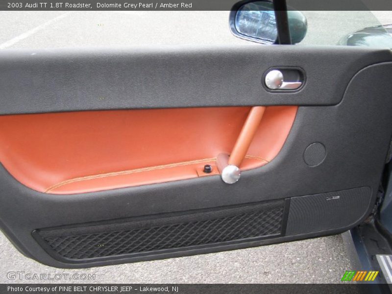 Dolomite Grey Pearl / Amber Red 2003 Audi TT 1.8T Roadster