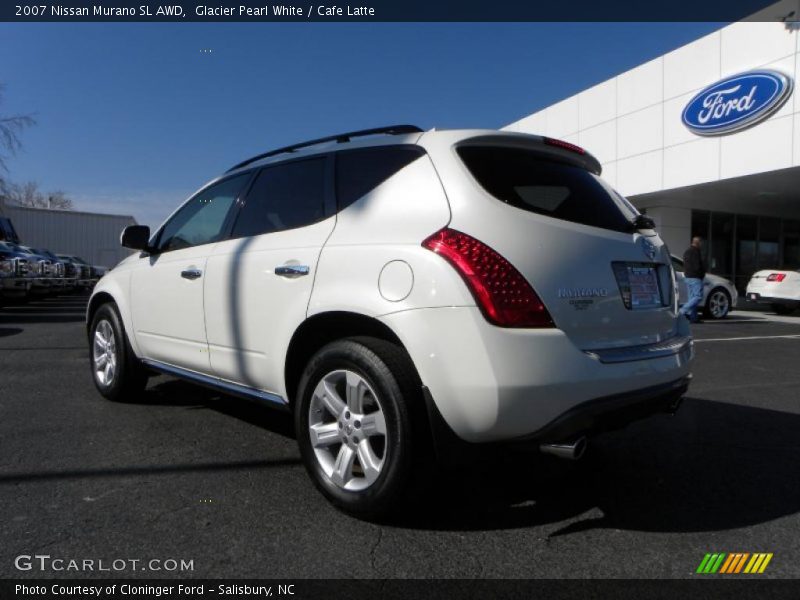 Glacier Pearl White / Cafe Latte 2007 Nissan Murano SL AWD