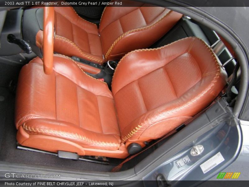 Dolomite Grey Pearl / Amber Red 2003 Audi TT 1.8T Roadster