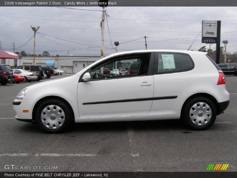 Candy White / Anthracite Black 2008 Volkswagen Rabbit 2 Door