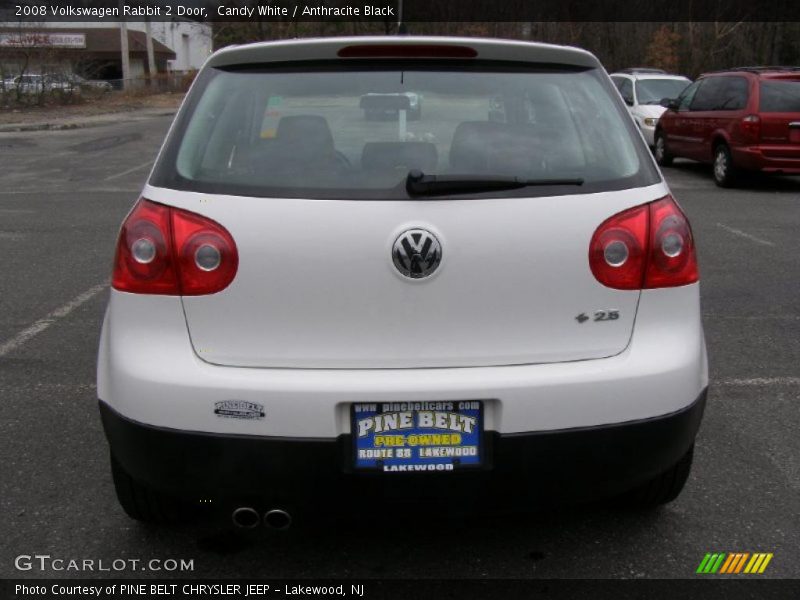 Candy White / Anthracite Black 2008 Volkswagen Rabbit 2 Door