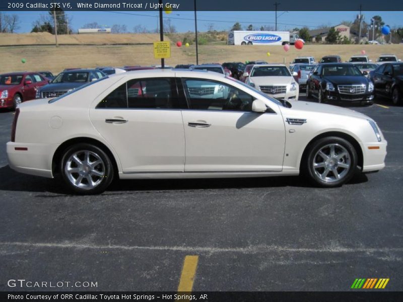 White Diamond Tricoat / Light Gray 2009 Cadillac STS V6