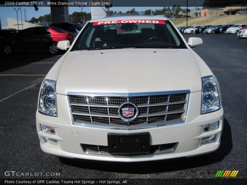 White Diamond Tricoat / Light Gray 2009 Cadillac STS V6