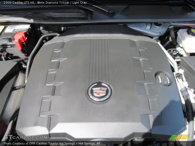 White Diamond Tricoat / Light Gray 2009 Cadillac STS V6