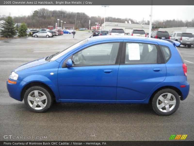 Bright Blue Metallic / Gray 2005 Chevrolet Aveo LS Hatchback