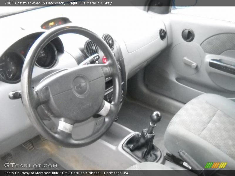 Bright Blue Metallic / Gray 2005 Chevrolet Aveo LS Hatchback