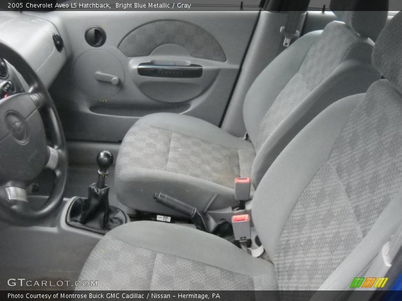 Bright Blue Metallic / Gray 2005 Chevrolet Aveo LS Hatchback