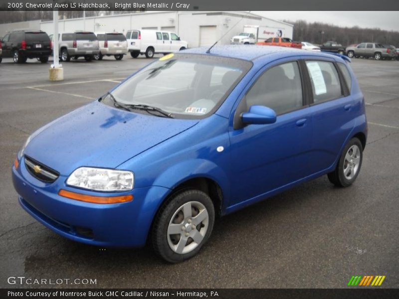 Bright Blue Metallic / Gray 2005 Chevrolet Aveo LS Hatchback