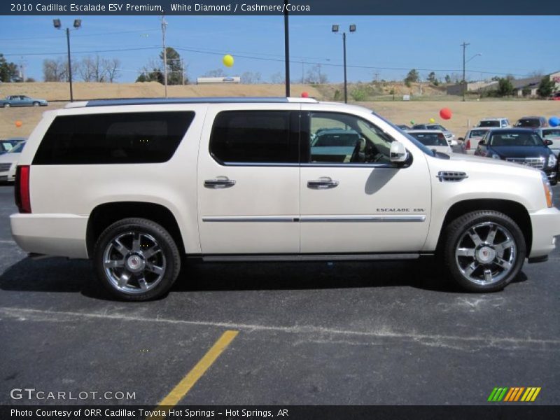 White Diamond / Cashmere/Cocoa 2010 Cadillac Escalade ESV Premium